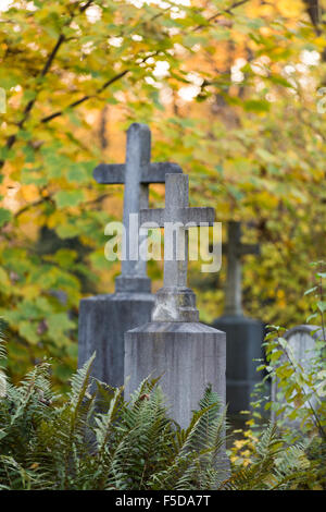 Gräber im "Alter-Suedfriedhof" in München (Muenchen), Bayern (Bayern), Deutschland (Deutschland) Stockfoto