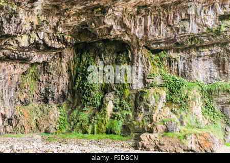 Der Eingang zum Smoo Höhle, Durness, Sutherland, Schottland Stockfoto