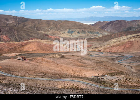 Nordwesten Argentiniens - Salinas Grandes Wüstenlandschaft Stockfoto