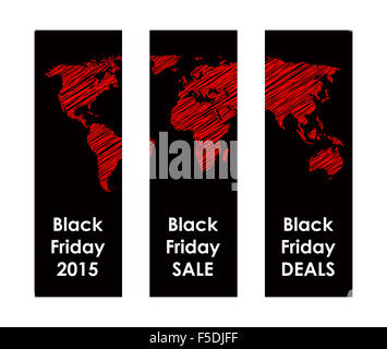 Schwarzer Freitag banner Stockfoto