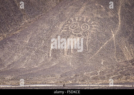Palpa-Linien und Geoglyphen, Peru Stockfoto