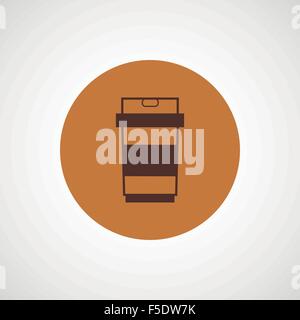 Kaffee-Vektor-Design. Tasse Kaffee-Symbol Stock Vektor