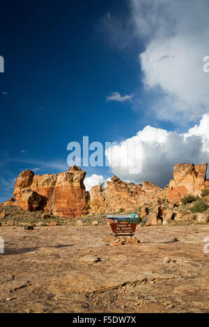 Cortez, Colorado - Schluchten des alten National Monuments. Der Bereich enthält mehr als 6.000 archäologische Stätten. Stockfoto