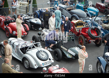 Oldtimer Sportwagen Trophy, Parc Ferme, 43. AvD Oldtimer-Grand-Prix 2015 Nürburgring Stockfoto