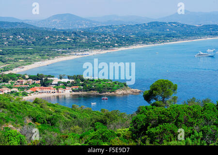 Pampelonne Beach, Ramatuelle, Var, Provence-Alpes-Côte d ' Azur Region, Frankreich, Mittelmeer, Europa Stockfoto