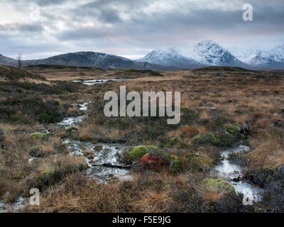 Ein Blick auf die schwarzen montieren und Rannoch Moor, Argyll, Schottland, Vereinigtes Königreich, Europa Stockfoto