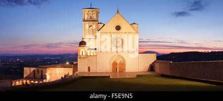 Basilica di San Francesco, UNESCO-Weltkulturerbe, Assisi, Gebiet von Perugia, Umbrien, Italien, Europa Stockfoto