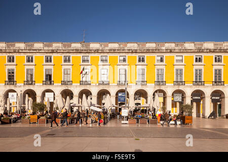 Praça Comercio in Lissabon, Portugal, Europa Stockfoto