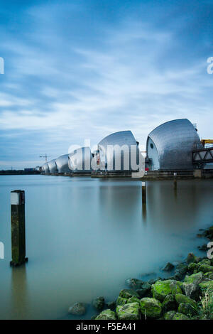 Thames Barrier auf dem Fluss Themse, London, England, Vereinigtes Königreich, Europa Stockfoto