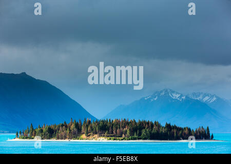 Lake Tekapo, Mackenzie Basin, Südinsel, Neuseeland, Pazifik Stockfoto