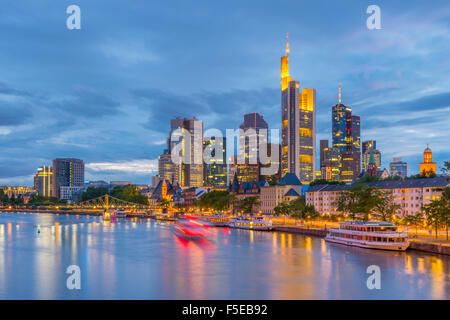 Die Skyline der Stadt Mains, Frankfurt Am Main, Hessen, Deutschland, europaweit Stockfoto