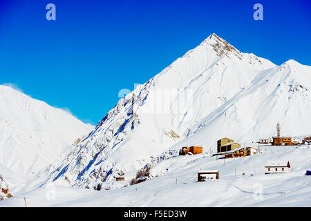 Gudauri Schigebiet, Georgia, Caucasus Region, Zentral-Asien, Asien Stockfoto