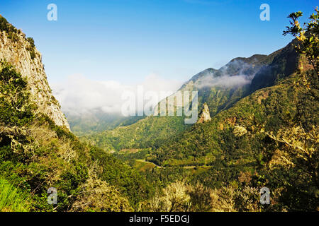 Valle de Hermigua, Parque Nacional de Garajonay, UNESCO-Weltkulturerbe, La Gomera, Kanarische Inseln, Spanien, Europa Stockfoto