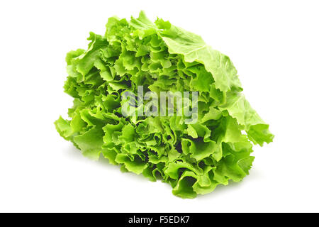 roher Salat Salatblätter auf weiß Stockfoto