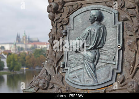 Prager Burg gesehen von die meisten Legii, Prag, Tschechische Republik Stockfoto