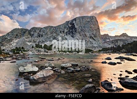 Mount nutte und Grave Lake, Wyoming, USA Stockfoto