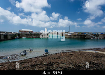 Elizabeth Castle, St. Helier, St Aubin Bay, Jersey, Kanalinseln, englischer Kanal Stockfoto