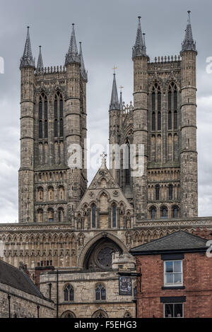 Kathedrale von Lincoln Stockfoto