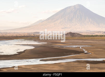 Ol Doinyo Lengai (Gottesberg in der Massai-Sprache), ein aktiver Vulkan im nördlichen Tansania, Afrika. Stockfoto