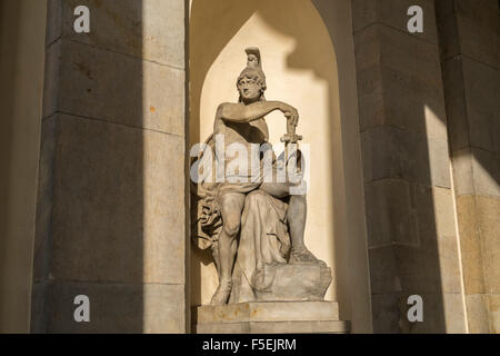 Detail der Skulptur aus historischen hautnah, Brandenburger Tor, Mitte, Berlin, Deutschland, Europa Stockfoto