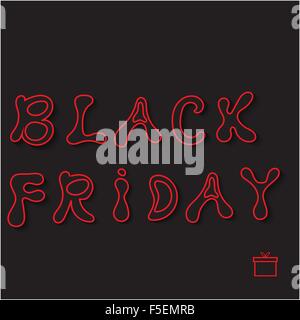 Schwarzer Tagesverkauf. Vektor-Illustration. Stock Vektor