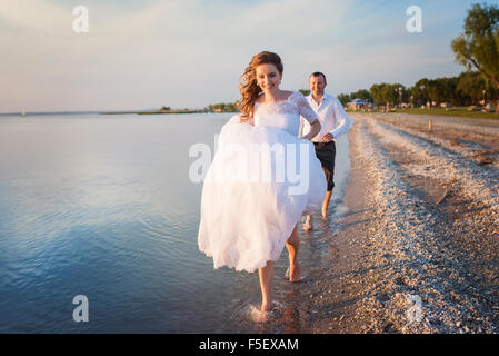 Schöne Hochzeitspaar Stockfoto