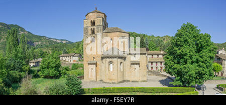 Pfarrkirche Santa María, 11. Jahrhundert, Santa Cruz De La Seros, Aragon, Spanien Stockfoto