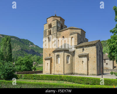 Pfarrkirche Santa María, 11. Jahrhundert, Santa Cruz De La Seros, Aragon, Spanien Stockfoto