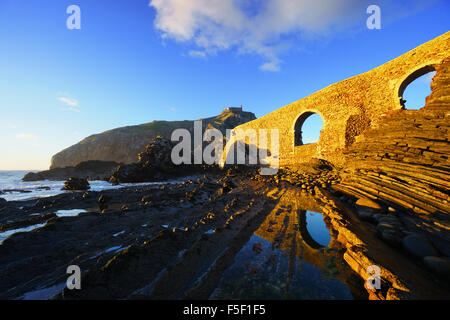 San Juan de Gaztelugatxe. Baskenland Stockfoto