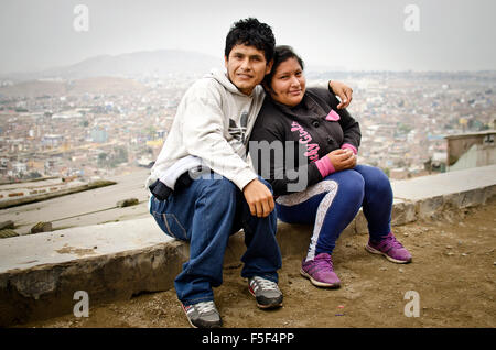 San Miguel Slum, Lima, Peru Stockfoto