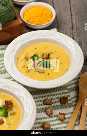 Kürbis-Gemüsesuppe Stockfoto
