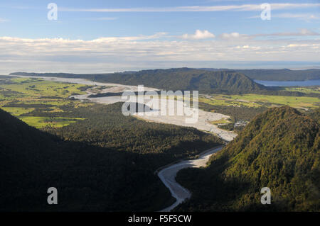 Franz Josef Tal, Franz Josef, Südinsel, Neuseeland Stockfoto