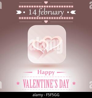 Valentinstag Hintergrund. Stock Vektor