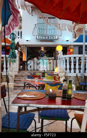 Wenig Ibiza Grillhouse in Figueretas, Ibiza-Spanien Stockfoto