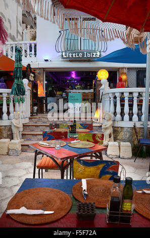 Wenig Ibiza Grillhouse in Figueretas, Ibiza-Spanien Stockfoto