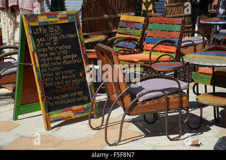 Wenig Ibiza Grillhouse in Figueretas, Ibiza-Spanien Stockfoto