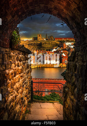 Whitby Abtei, North Yorkshire, England Stockfoto