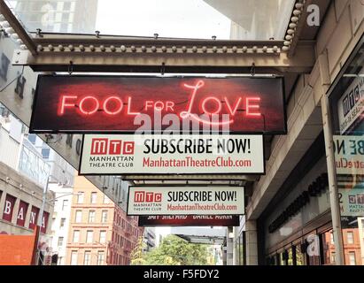 Fototermin am Broadway spielen "Fool For Love" im Manhattan Theatre Club Featuring: Atmosphäre wo: New York, Vereinigte Staaten von Amerika bei: 02 Sep 2015 Stockfoto