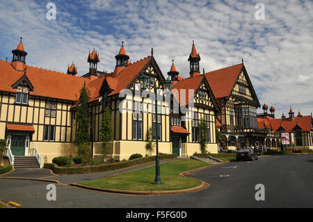 Rotorua Museum für Kunst und Geschichte, Regierung Gärten, Rotorua, Nordinsel, Neuseeland Stockfoto