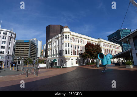 Die Innenstadt von Wellington, Nordinsel, Neuseeland Stockfoto