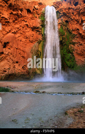 Majestic Mooney Fälle auf die Havasupai Indian Reservation in den Grand Canyon, Arizona, USA Stockfoto