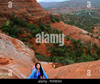 Die Kathedrale Rock Wanderweg in Sedona, Arizona Stockfoto