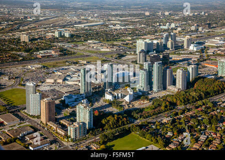 Stock Photo Luftaufnahme des Scarborough Town Centre und Civic Centre, Toronto, Ontario Stockfoto