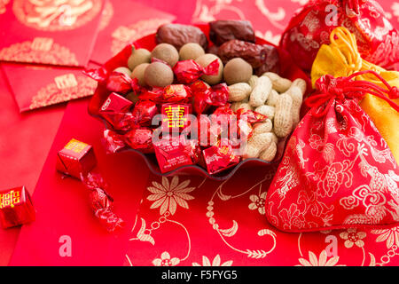 Traditionelle chinesische Hochzeit Elemente Stockfoto