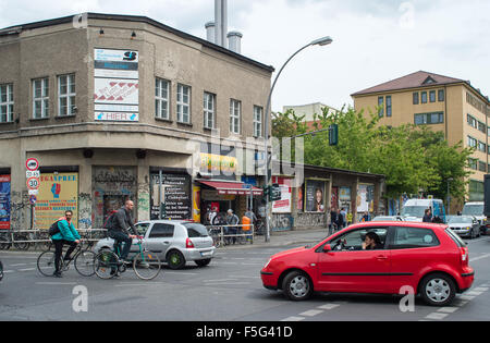 Berlin, Deutschland, Kreuzung Bereich Köpenicker Str. Und Heinrich-Heine-Str. in Berlin-Mitte Stockfoto