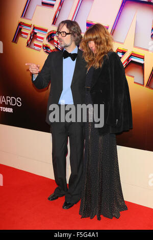 London, UK, 17. Oktober 2015: Jarvis Cocker besucht BFI London Film Festival Awards in London Stockfoto