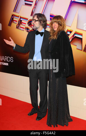 London, UK, 17. Oktober 2015: Jarvis Cocker besucht BFI London Film Festival Awards in London Stockfoto