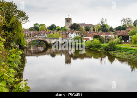 Aylesford und den Fluss Medway Stockfoto