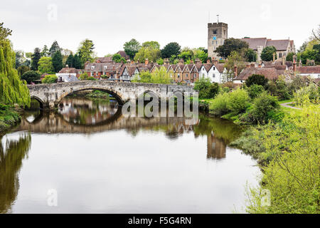 Aylesford und den Fluss Medway Stockfoto