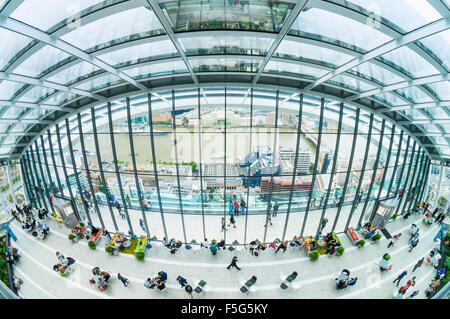 Das Sky Garden Obergeschoss des Walkie Talkie Wolkenkratzers oder 20 Fenchurch Street City of London England GB Europa Stockfoto